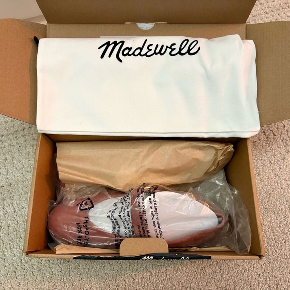 NWT Madewell Remy Mary Jane Flats in Rosey Mauve Sz 6.5 - Picture 3 of 4